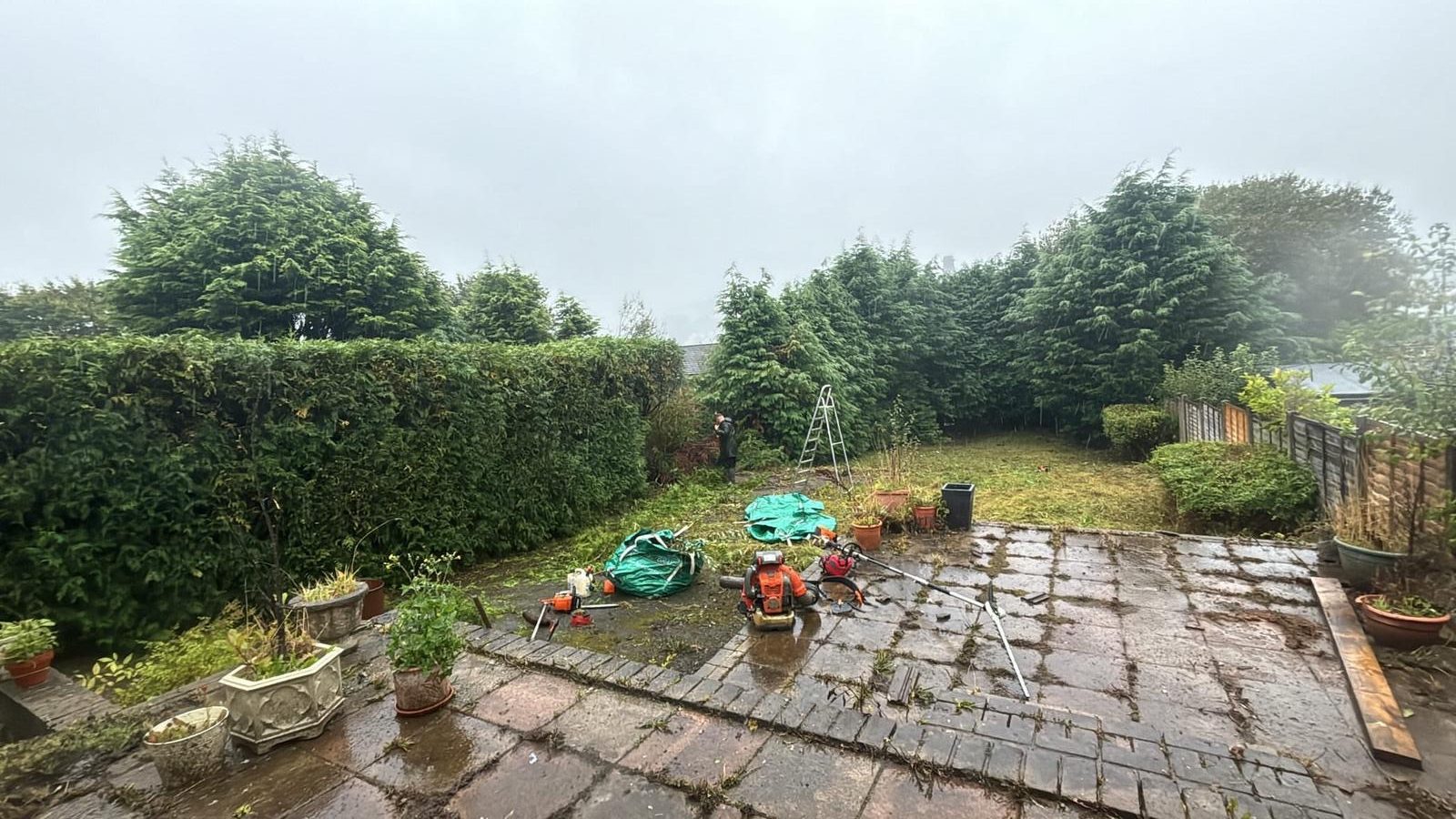 Beautifully shaped Garden area clitheroe